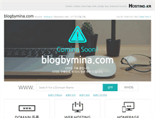 Tablet Screenshot of blogbymina.com
